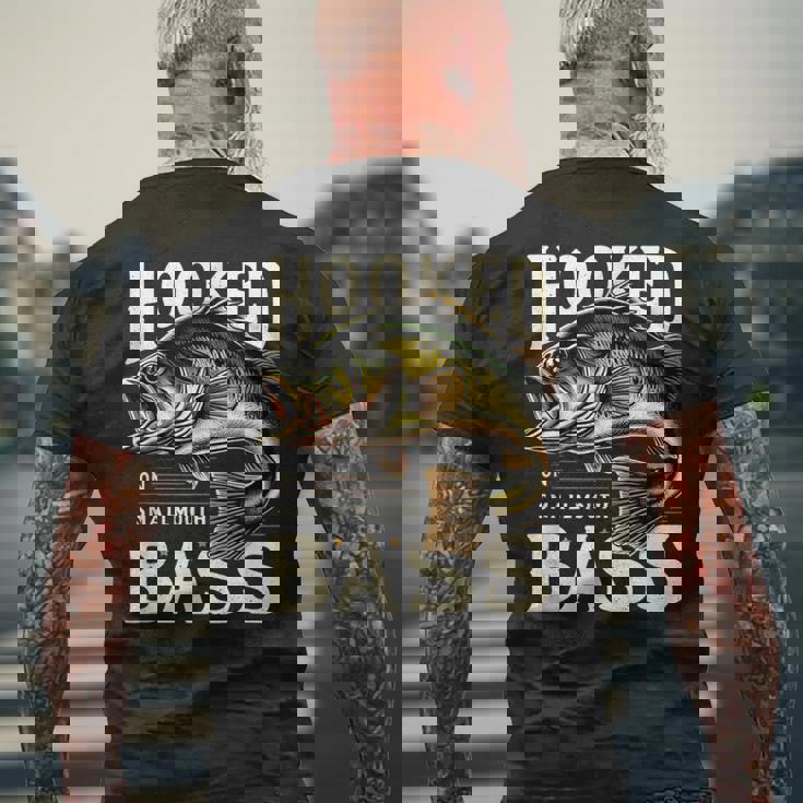 フックオンスモールマウスバスフィッシングシャツ メンズTシャツ バックプリント 高齢者への贈り物