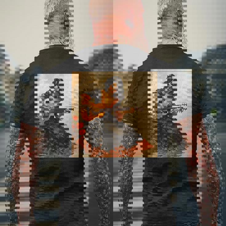 フラメンコダンサー セビリア Espana フラメンコ愛好家 スペインアート メンズTシャツ バックプリント 高齢者への贈り物