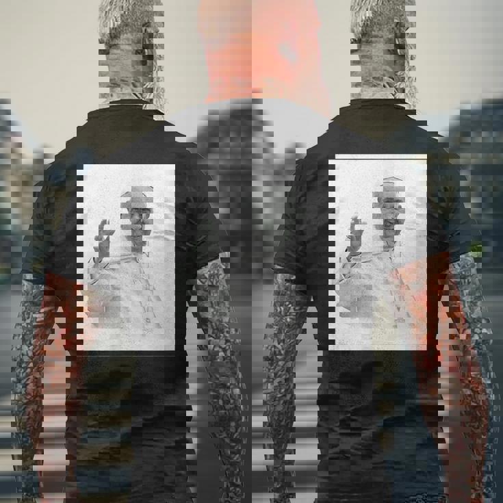 フランシスコ教皇 メンズTシャツ バックプリント 高齢者への贈り物