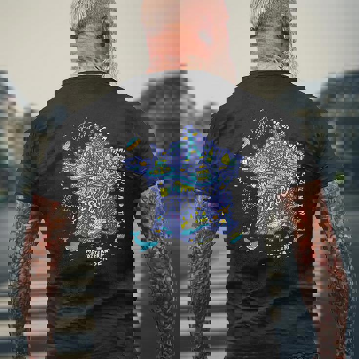 フランス 地図 ヨーロッパ パリ ツアー エッフェル フランス バケーション お土産 メンズTシャツ バックプリント 高齢者への贈り物