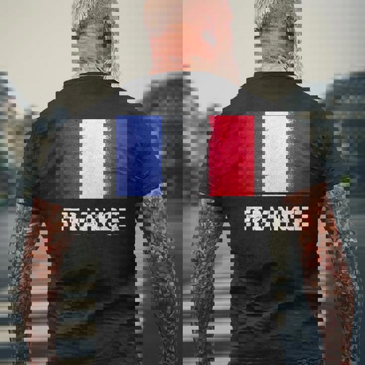 フランス国旗tシャツ メンズTシャツ バックプリント 高齢者への贈り物