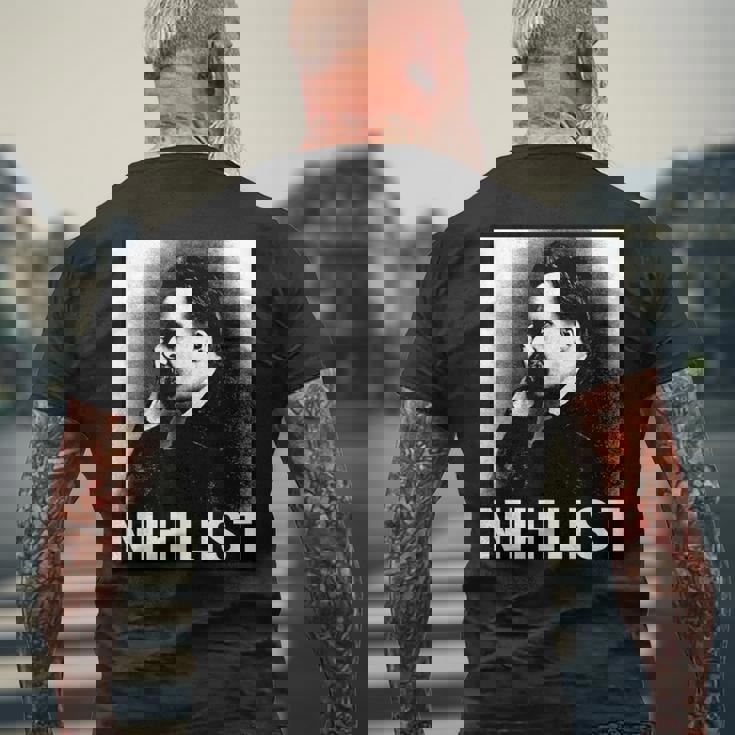 フリードリヒ・ニーチェ メンズTシャツ バックプリント 高齢者への贈り物