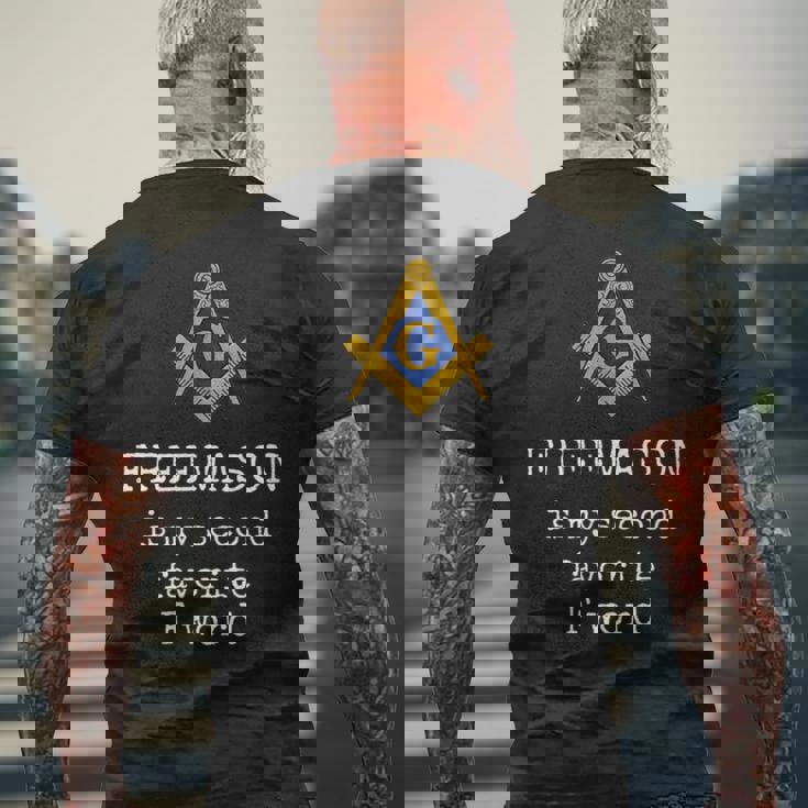 フリーメイソン マイセカンドフェイク F Word Naughty ファニーフリーメーソン メンズTシャツ バックプリント 高齢者への贈り物