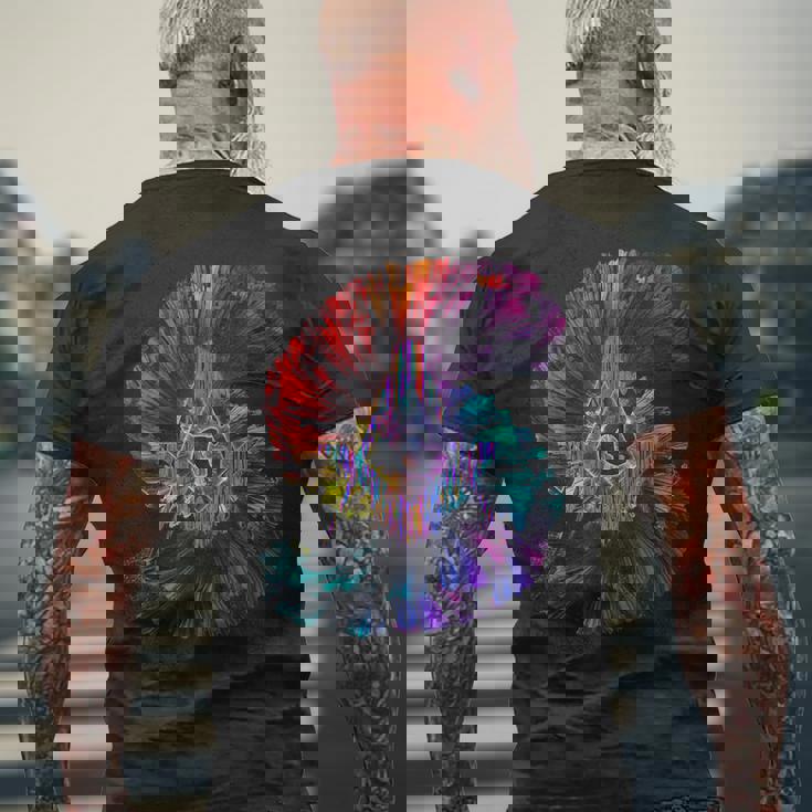 フリーメイソンs&C「シームレスカラースペクトラム」のフリーメイソンシンボル。 メンズTシャツ バックプリント 高齢者への贈り物