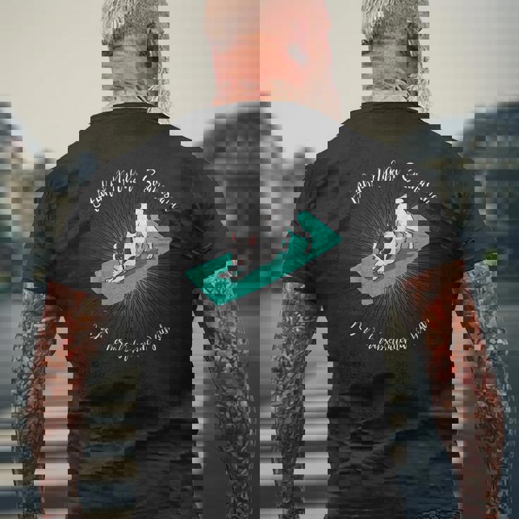 フレンチブルドッグヨガ用ヨガダウンワードドッグ メンズTシャツ バックプリント 高齢者への贈り物