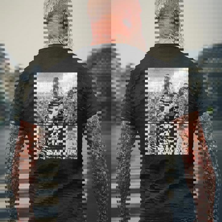 ブライアンジョーンズ_001 メンズTシャツ バックプリント 高齢者への贈り物