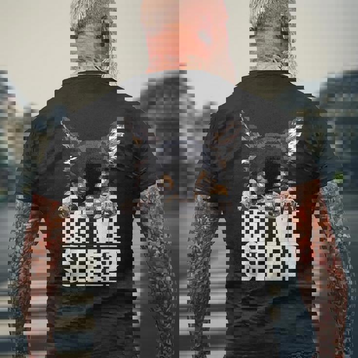 ブラック&タン チワワ Let Meleep Dog Chiwawa Lover メンズTシャツ バックプリント 高齢者への贈り物