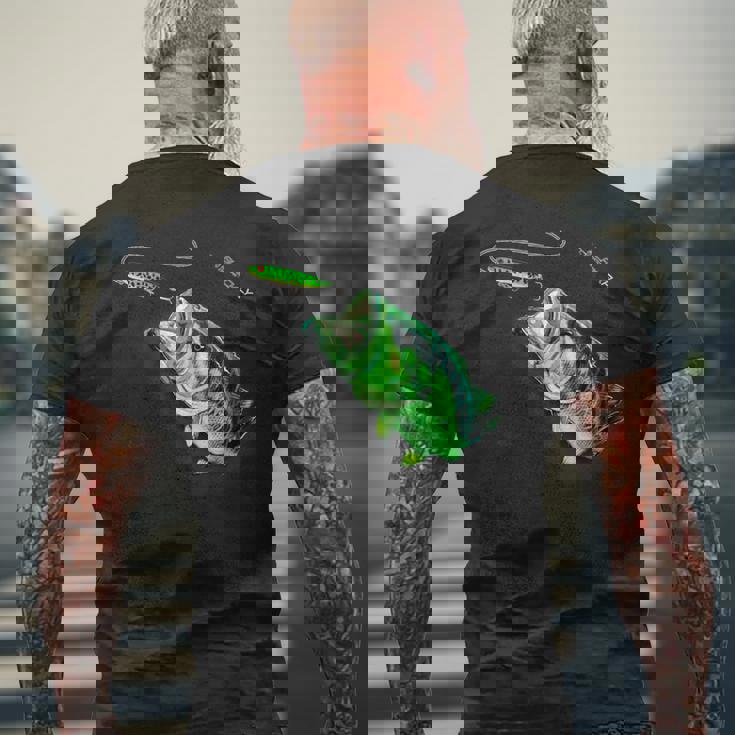 ブラックフライのトップウォータースプークを備えた新しいバスフィッシングシャツ メンズTシャツ バックプリント 高齢者への贈り物