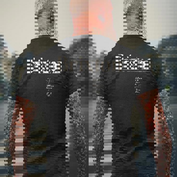 ブリクストン – アーバン、モダン、エッジの効いた メンズTシャツ バックプリント 高齢者への贈り物