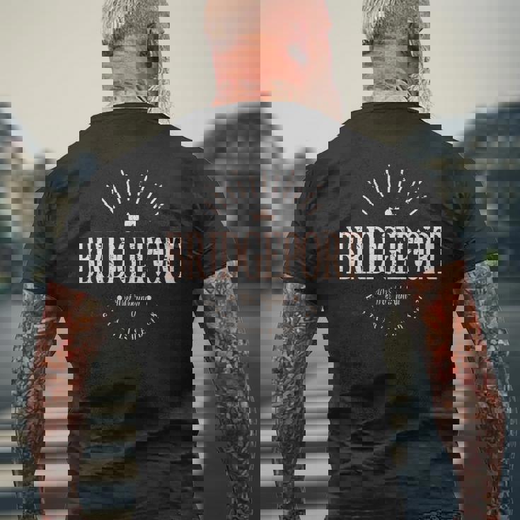 ブリッジポート ウェストバージニア モダン ブリッジポート Wv 長袖tシャツ メンズTシャツ バックプリント 高齢者への贈り物