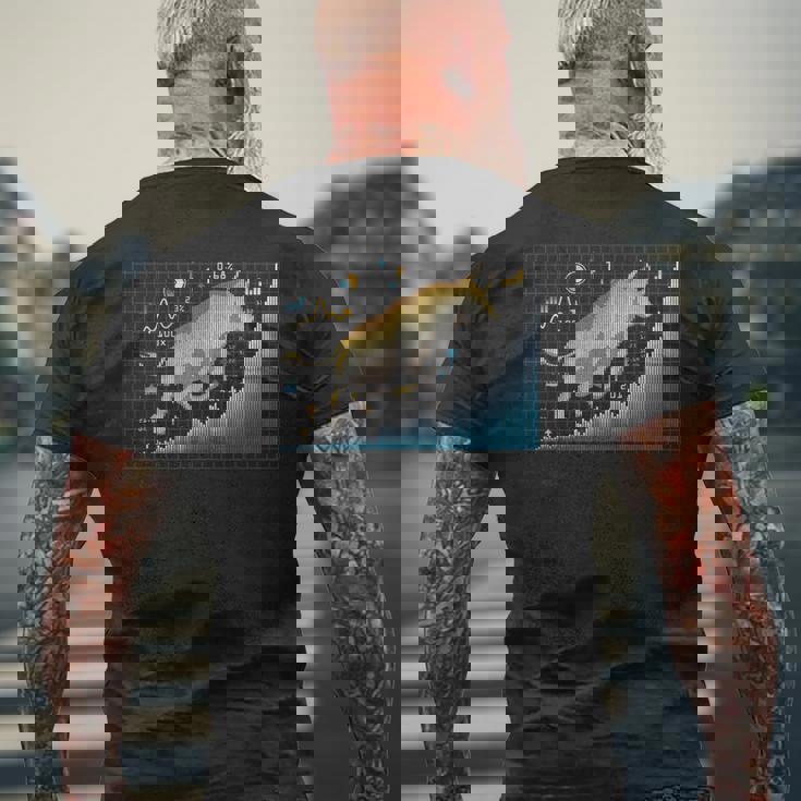 ブル・インベスター 株式市場 為替 資本主義 投資 メンズTシャツ バックプリント 高齢者への贈り物