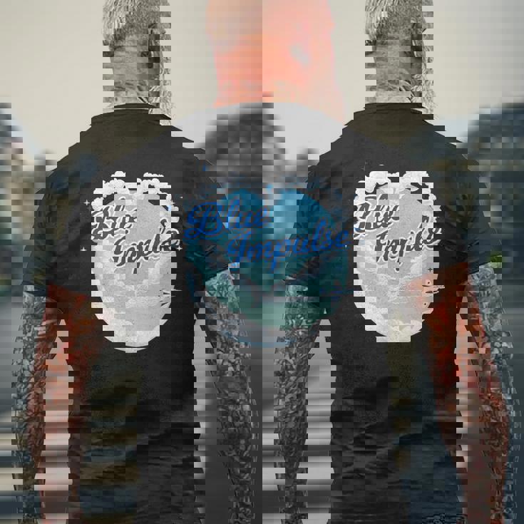 ブルーインパルス Heartfull In Theky メンズTシャツ バックプリント 高齢者への贈り物