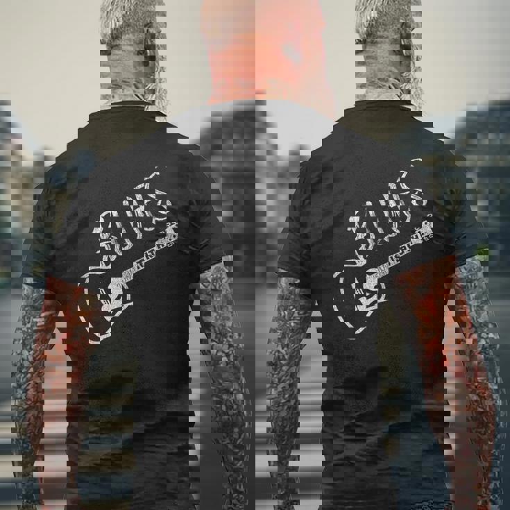 ブルースミュージックギターブルースイズトゥルースヴィンテージ メンズTシャツ バックプリント 高齢者への贈り物