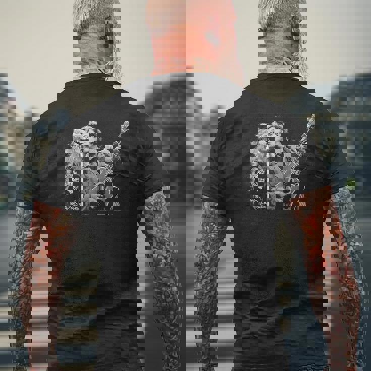 ブルース・スプリングスティーン パティ・シアルファ E ストリートバンド トンネル・オブ・ラブ メンズTシャツ バックプリント 高齢者への贈り物