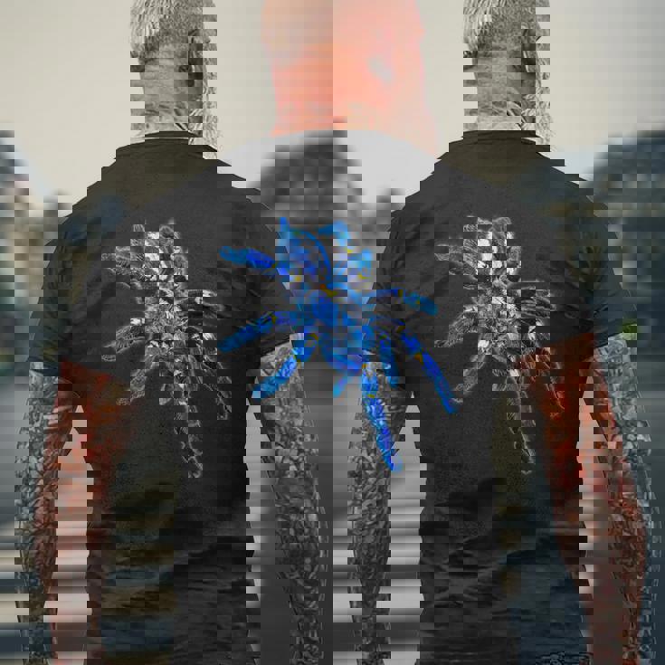 ブルータランチュラスパイダーポエシロセラ メンズTシャツ バックプリント 高齢者への贈り物