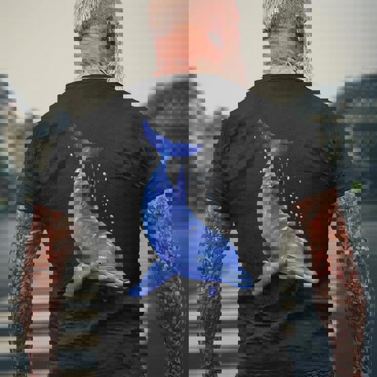 ブルードルフィン海洋海獣 セーブ・ザ・オーシャンズ メンズTシャツ バックプリント 高齢者への贈り物