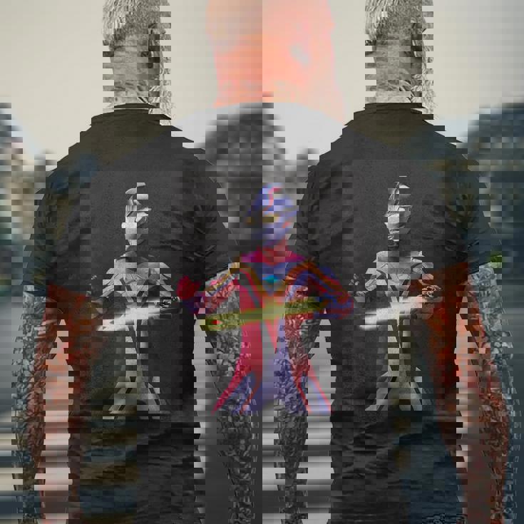 ブロマイドシリーズ ウルトラマンメビウス メビウスブレイブ メンズTシャツ バックプリント 高齢者への贈り物