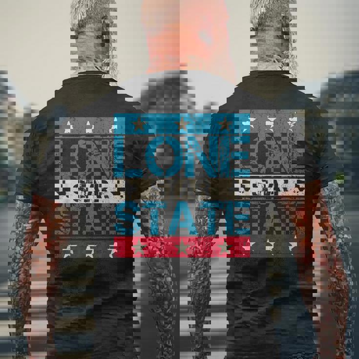 プライドusaパトリオットローンスターステートテキサス独立記念日 メンズTシャツ バックプリント 高齢者への贈り物