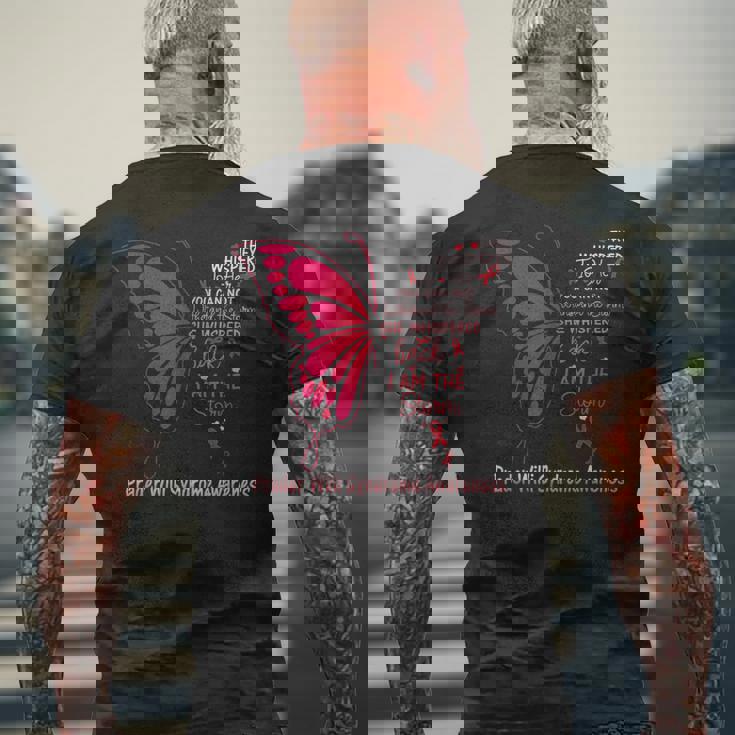 プラダー・ウィリー症候群 I Am Thetorm メンズTシャツ バックプリント 高齢者への贈り物