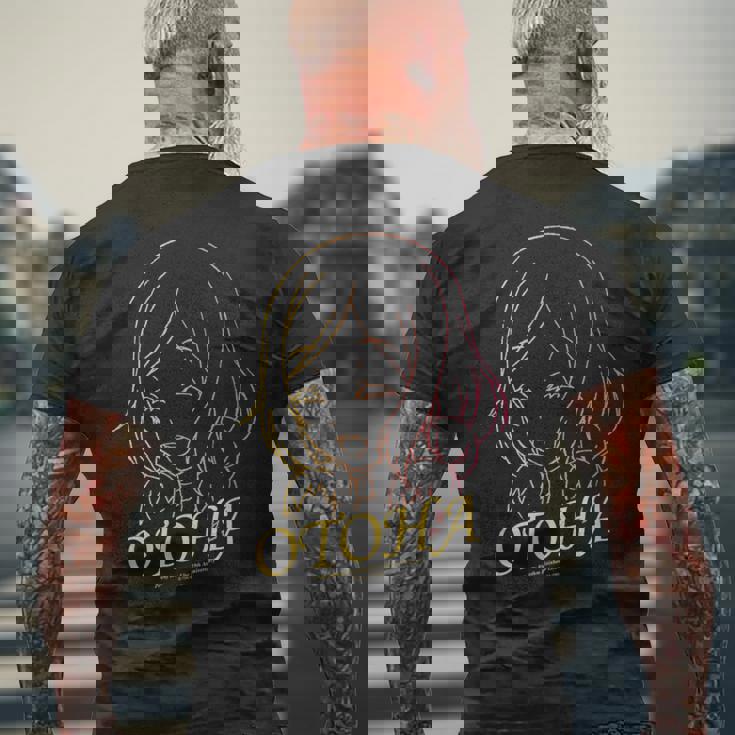 プリティーリズム・レインボーライブ フェイスシリーズ おとは メンズTシャツ バックプリント 高齢者への贈り物