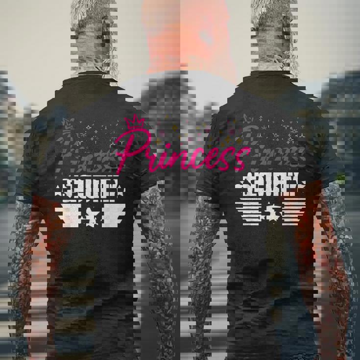 プリンセスセキュリティ面白いグラフィックハロウィーン メンズTシャツ バックプリント 高齢者への贈り物