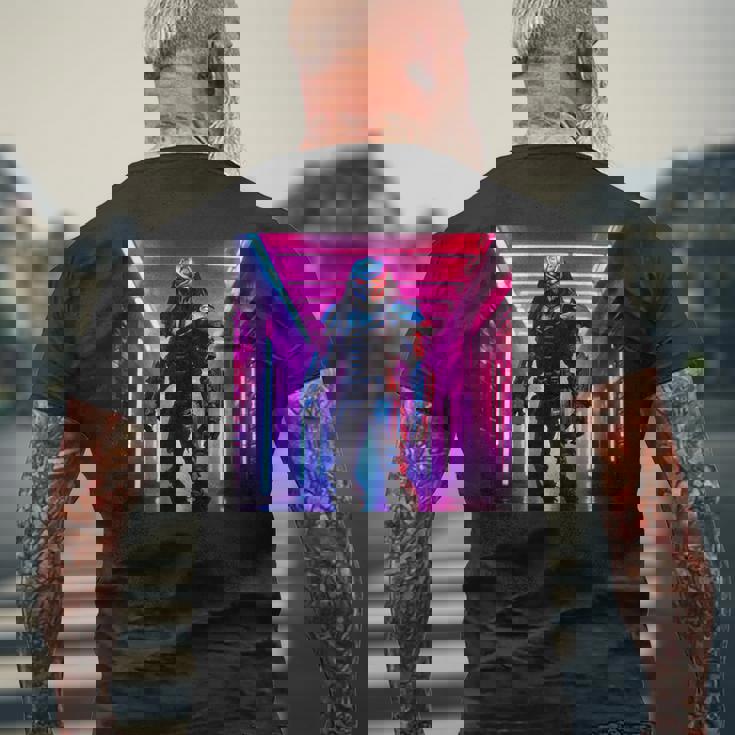 プレデターエイリアン メンズTシャツ バックプリント 高齢者への贈り物