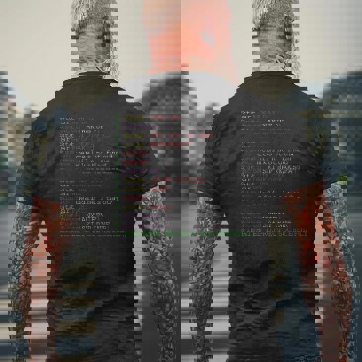 プログラマーコード機能 プログラミングシンタックス メンズTシャツ バックプリント 高齢者への贈り物