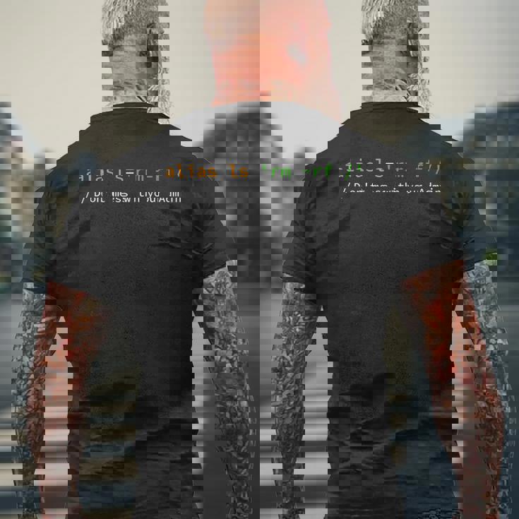 プログラムプログラミングテクノロジー ソフトウェアスクリプト Html ネットワーク メンズTシャツ バックプリント 高齢者への贈り物