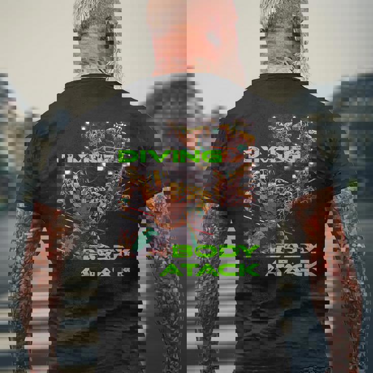 プロレス_001 メンズTシャツ バックプリント 高齢者への贈り物