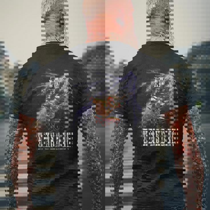 プロレス_004 メンズTシャツ バックプリント 高齢者への贈り物