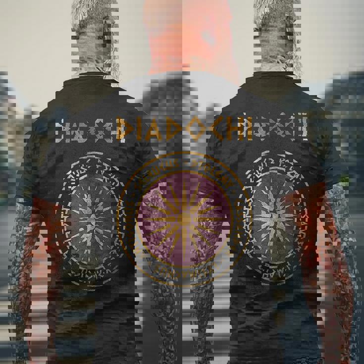 ヘレニズム後継王国のディアドコイ戦争 メンズTシャツ バックプリント 高齢者への贈り物