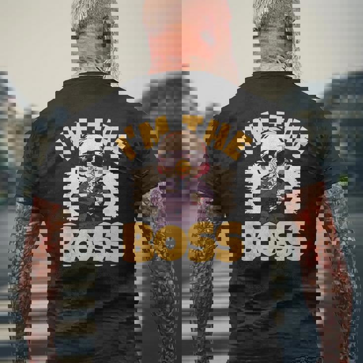 ベイビー・ボス「アイム・ザ・ボス」ライク・ア・ボス・キッズ メンズTシャツ バックプリント 高齢者への贈り物