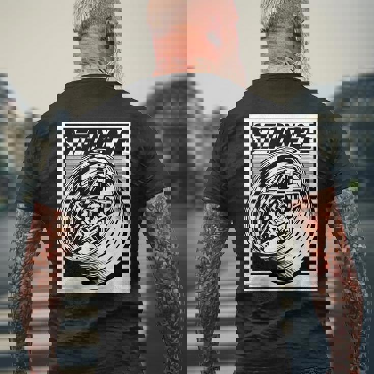 ベストプロジェクト スタンスホイール 低下車用 メンズTシャツ バックプリント 高齢者への贈り物