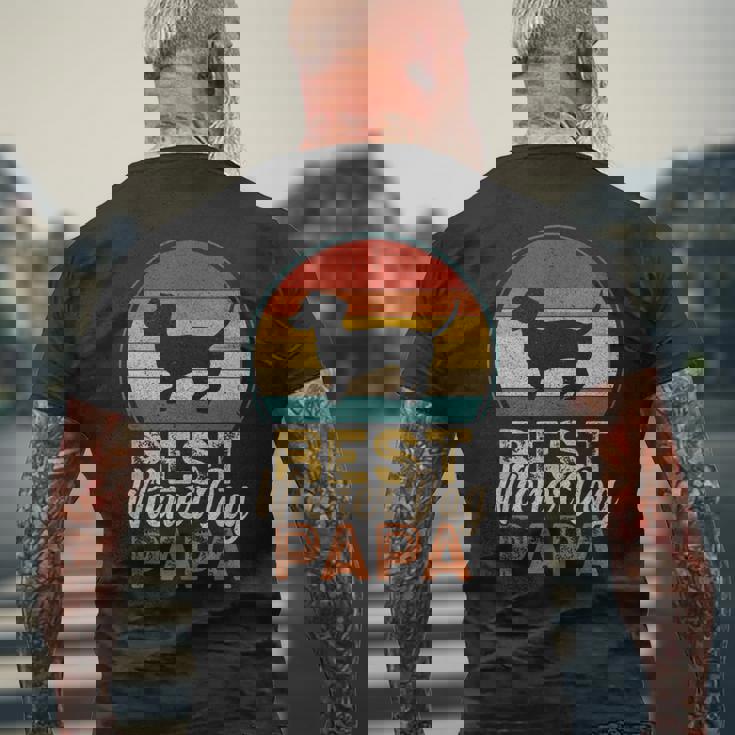 ベスト・ウィンナー・ドッグ・パパ、ダックスフント メンズTシャツ バックプリント 高齢者への贈り物