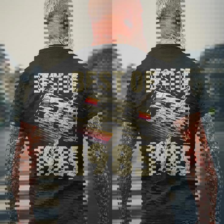 ベスト・オブ1985、オーディオ・カセット、40歳の誕生日、40歳 メンズTシャツ バックプリント 高齢者への贈り物