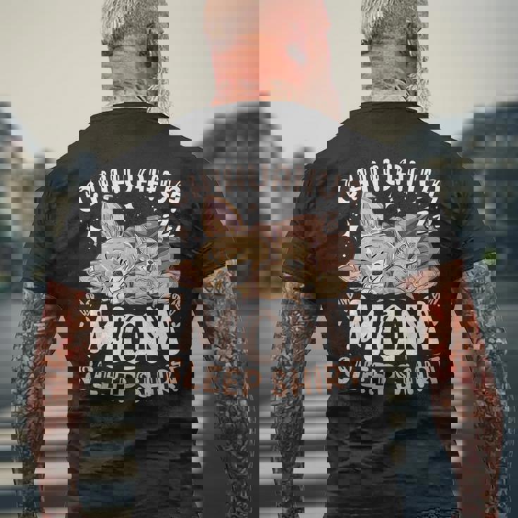 ベスト・チワワ・ママ・スリープ・シャツ、子犬と犬 メンズTシャツ バックプリント 高齢者への贈り物