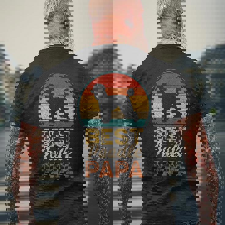 ベスト・プードル・パパ、父の日 メンズTシャツ バックプリント 高齢者への贈り物