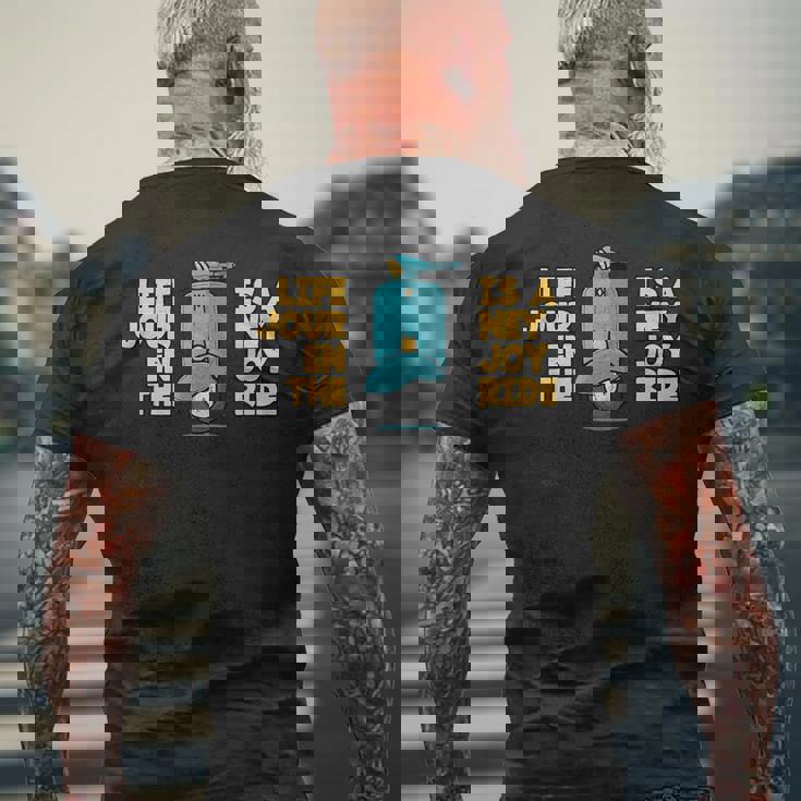 ベスパ-ライフ・イズ・ア・ジャーニー メンズTシャツ バックプリント 高齢者への贈り物