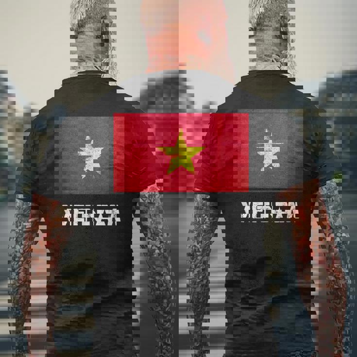 ベトナム国旗tシャツ メンズTシャツ バックプリント 高齢者への贈り物