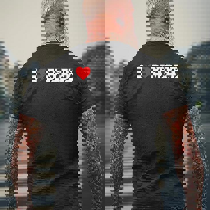 ベベ大好き メンズTシャツ バックプリント 高齢者への贈り物