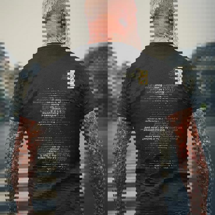 ベーシックなフランス語フレーズ 普段使いや旅行に メンズTシャツ バックプリント 高齢者への贈り物