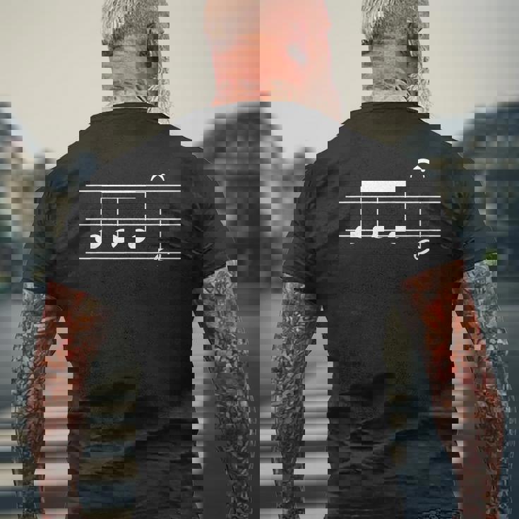 ベートーベン交響曲第5番-クラシック音楽作曲家 メンズTシャツ バックプリント 高齢者への贈り物