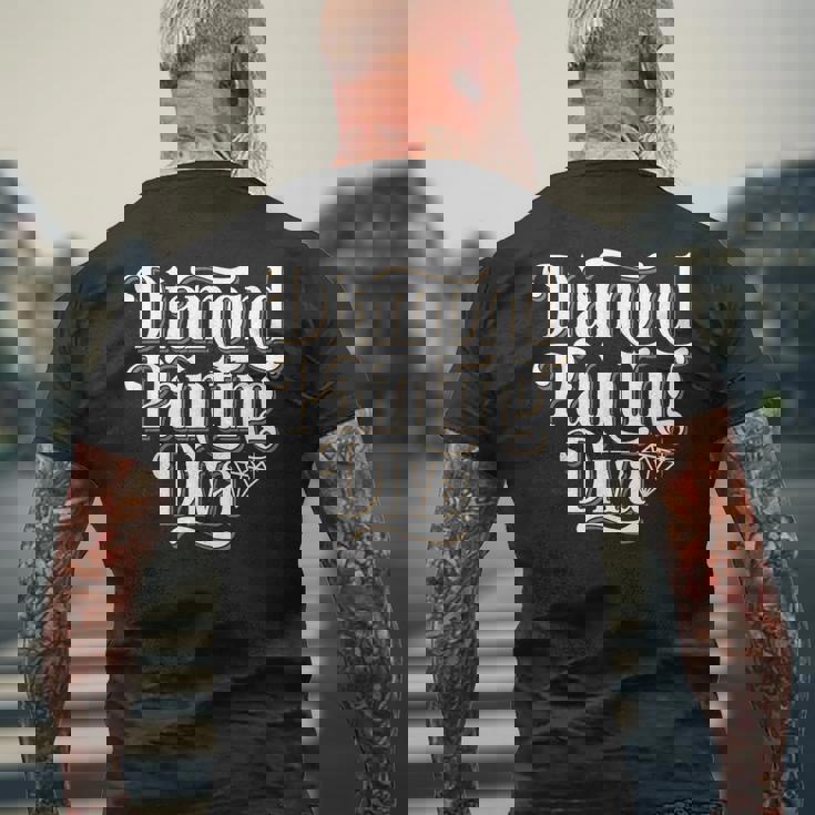 ペインティング ダイヤモンド 絵画 アート メンズTシャツ バックプリント 高齢者への贈り物