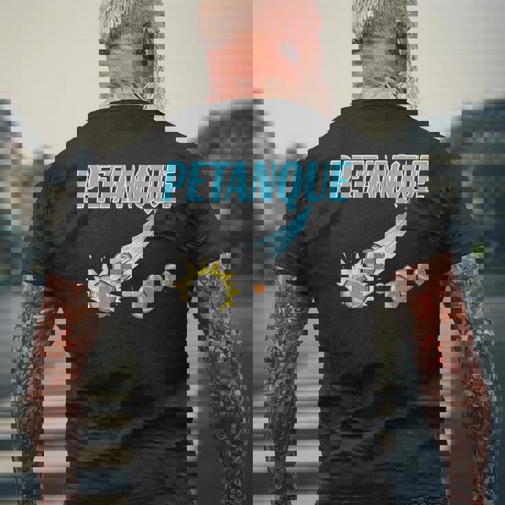 ペタンク プレイヤー用 メンズTシャツ バックプリント 高齢者への贈り物