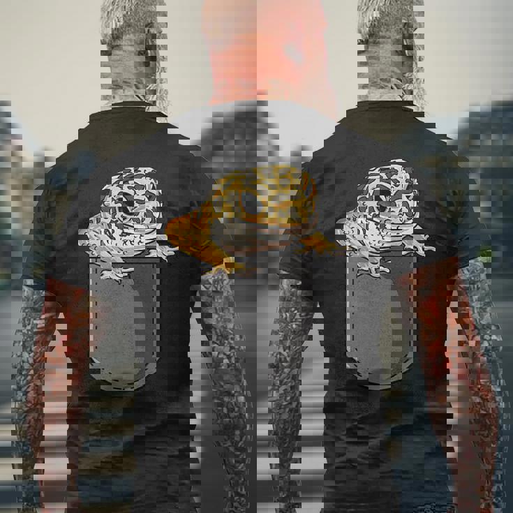 ペットヒョウモントカゲモドキギフト-私は私のヒョウモントカゲモドキが大好きです メンズTシャツ バックプリント 高齢者への贈り物