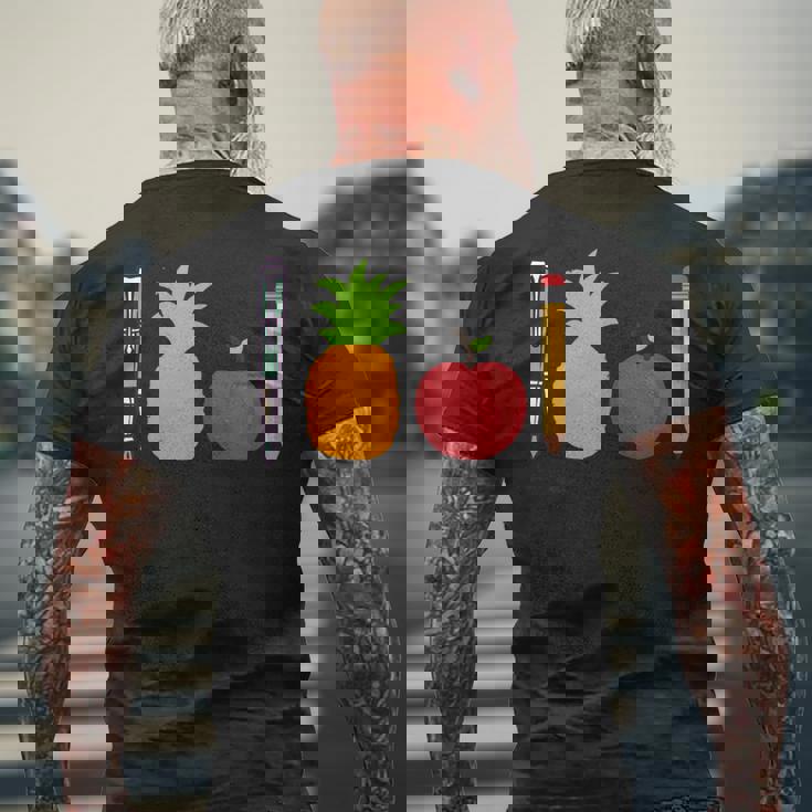 ペン パイナップル アップルペン 面白い メンズTシャツ バックプリント 高齢者への贈り物