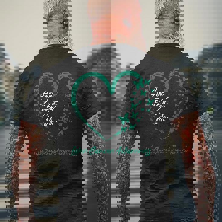 ホープファイトが肝臓がん啓発を勝ち取る メンズTシャツ バックプリント 高齢者への贈り物