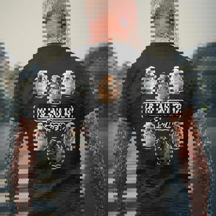 ホーランドロップラビットクルーファニーバニー メンズTシャツ バックプリント 高齢者への贈り物