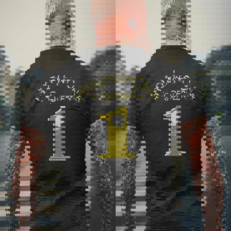 ホールインワンゴルファー 2024 ホールインワン ゴルフ 記念品 ホールインワン ゴルファー 2024 メンズTシャツ バックプリント 高齢者への贈り物