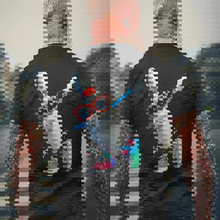 ボウリングピン ダビングサングラス ボウラープレイヤー キッズ メンズ レディース メンズTシャツ バックプリント 高齢者への贈り物